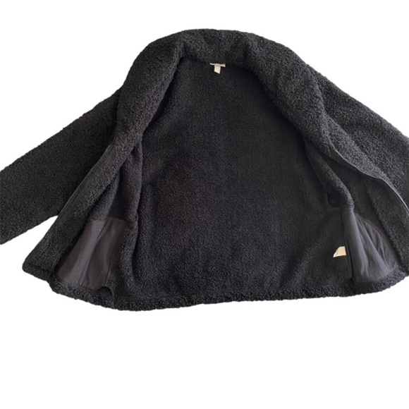 J. JILL Jacket Plush Teddy Fleece Zipper Black Long Sleeve Women's Size… - Picture 6 of 15